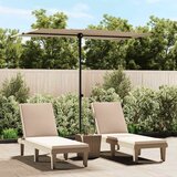  Vrtni suncobran s aluminijskim stupom 2 x 1,5 m smeđe-sivi | shoptok.hr