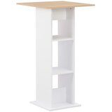  Barski stol bijeli i boja hrasta sonome 60 x 60 x 110 cm | shoptok.hr
