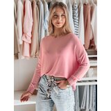 DStreet Sweter damski one size oversize gładki SENZIA różowy Cene
