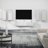 The Living Store Komplet TV omaric 6-delni bel inženirski les - Komplet TV Omaric, (21429846) | Shoptok.si