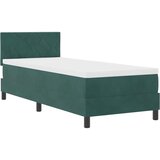  LED Box Spring Krevet Tamnozelena 80 x 200 cm Baršun | shoptok.hr