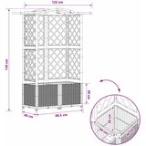  Povišeni krevet s mrežom i krovom Svjetlosiva 122 x 40 x 138 cm | Eponuda.com