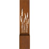 vidaXL Vrtni Sadič s Dekorativnom Pločom Rđa 32 x 140 cm Otporni čelik | shoptok.hr