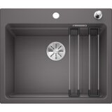 Blanco sudoper ETAGON 6 InFino SILGRANIT SIVI KAMEN, pribor inox nosači, s dalj. upr. | shoptok.hr
