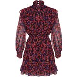 Trendyol Limited Edition Brown Flutter Detailed Chiffon Dress | Shoptok.si