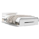  Okvir kreveta s ladicom bijeli 90 x 190 cm konstruirano drvo | shoptok.hr