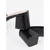 GOODIN Tweed black and white mules on a heel | Shoptok.si