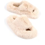 Capone Outfitters Women's Cream Indoor Slippers | Shoptok.si