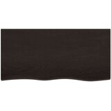  Kopalniški pult temno siv 100x50x6 cm obdelan trden les | Shoptok.si