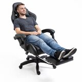  Gaming stolica sa osloncem za noge LE TOY - crna | Shoptok.si