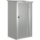  Vrtno spremište sivo 118,5 x 97 x 209,5 cm pocinčani čelik | Eponuda.com