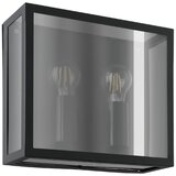 Eglo 31566 - spoljašnje zidno svetlo alamonte smoke 2xE27/40W/230V IP44 crna | Eponuda.com