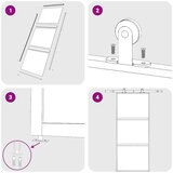  Klizna vrata zlatna 90 x 205 cm matirano staklo ESG i aluminij | shoptok.hr