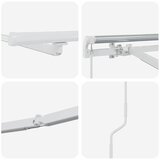  Okvir tende S LED lampica Bijelo 400 × 300 cm Aluminij | shoptok.hr