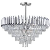 Brilagi Plafonski luster ECLIPSE 12xE14/10W/230V, prečnik 78 cm, srebrne boje Slike