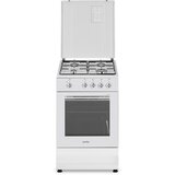 Simfer Cooker | 4401SGRBB.1 | Hob type Gas | Oven type Gas | White | Width 50 cm | Depth 55 cm | 49 L | shoptok.hr