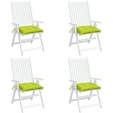  Jastuci za stolice 4 kom jarkozeleni 40x40x7 cm tkanina Oxford | shoptok.hr