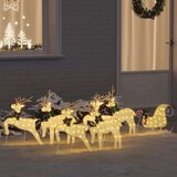 VidaXL LED irvasi 7 pcs Zlatno tkanina VidaXL LED irvasi 7 pcs Zlatno tkanina Slike