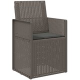  Vrtne stolice za blagovanje 2 pcs Svjetlosiva i antracit PP | shoptok.hr