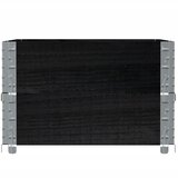  Okviri za palete 2 kom crni 80x60 cm od masivne borovine | Eponuda.com