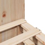 vidaXL Knjižna postelja brez vzmetnice 140x190 cm trden les | Shoptok.si