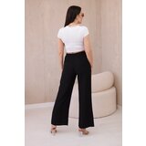 Kesi Włoski Viscose wide-leg trousers black | shoptok.hr