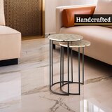 Premier Housewares Okrogle stranske mizice v kompletu 2 ks ø 38 cm Halle – | Shoptok.si