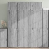 vidaXL Visoka komoda boja hrasta 70x42,5x185 cm od konstruiranog drva Cijene