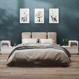  Noćni ormarići 2 kom bijeli 60x34x51 cm od masivne borovine | shoptok.hr