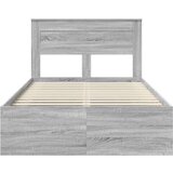  Konstrukcija postelje z vzglavjem Siva Sonoma 120 x 200 cm, (5000104256) | Shoptok.si