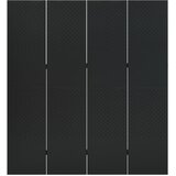 Sobna pregrada s 4 panela crna 160 x 180 cm čelična | shoptok.hr