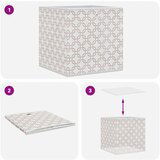  Sklopive kutije za pohranu 4 kom krem 32x32x32 cm od tkanine | shoptok.hr