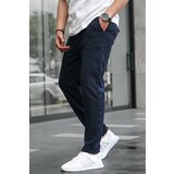 Madmext Navy Blue Relaxed Men's Trousers 6510 Cene