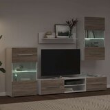 TV jedinice od 5 dijelova s LED rasvjetom od drva sonoma hrast | Eponuda.ba