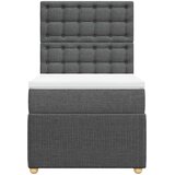  Krevet s oprugama i madracem tamnosivi 90 x 190 cm od tkanine | shoptok.hr