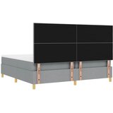  Krevet s opruga kutije Svijetlo siva 200 x 200 cm tkanina | shoptok.hr