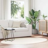  Preproge Krem Volna 140 x 200 cm Trajna Preproga Ovalna | Shoptok.si