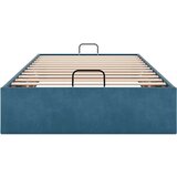 vidaXL Otomanski posteljni okvir brez vzmetnice moder 90x200 cm žamet | Shoptok.si