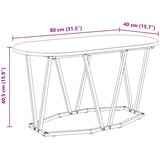  Kava Stol Umjetnički hrast 80 x 40 x 40.5 cm | shoptok.hr