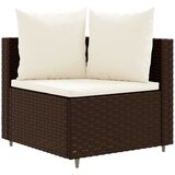  7-dijelni set vrtnih sofa od poliratana s jastucima smeđi | shoptok.hr