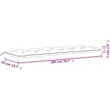  Jastuci za vrtnu klupu 2 kom s uzorkom lišća 200x50x7cm tkanina | shoptok.hr