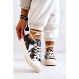 Kesi Women's Material Sneakers Camo BIG STAR JJ274237 White-Gray Cene