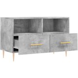 TV ormarić boja betona 80 x 36 x 50 cm konstruirano drvo | shoptok.hr