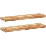  Plutajuće police 2 kom 80x20x4 cm Masivno drvo akacije s uljnim premazom | Shoptok.si