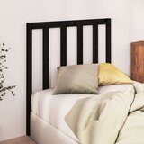  Uzglavlje za krevet crno 81 x 4 x 100 cm od masivne borovine | shoptok.hr