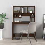  Radni stol s policama boja smeđeg hrasta 102x45x148 cm drveni | Eponuda.com