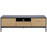 Actona Crni TV stol u dekoru hrasta 140x45cm - Seaford Cijene
