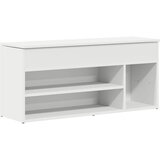 vidaXL Klop za čevlje bela 102x30,5x45 cm inženirski les, (21829959) | Shoptok.si