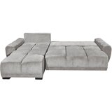 Livetastic KOTNA GARNITURA S POSTELJNO F, srebrne barve tekstil | Shoptok.si