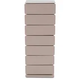 Siva/bež kovinska komoda 37x98,5 cm Joey –